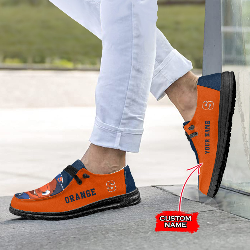NCAA Syracuse Orange - Custom Name Hey Dude Shoes 02