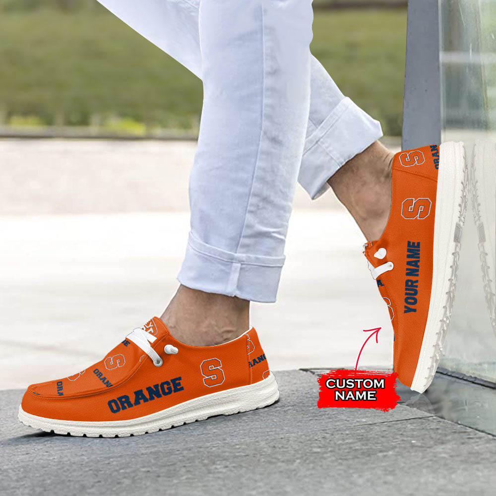 NCAA Syracuse Orange - Custom Name Hey Dude Shoes X03