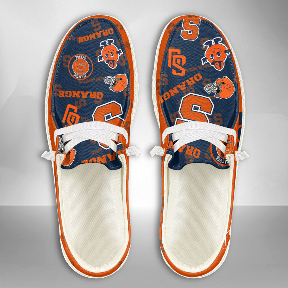 NCAA Syracuse Orange Custom Name Hey Dude Shoes 04 M79