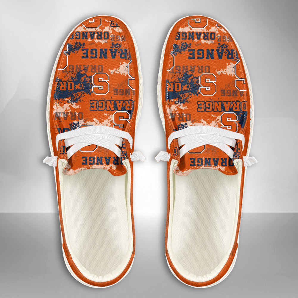 NCAA Syracuse Orange Custom Name Hey Dude Shoes 05 M7
