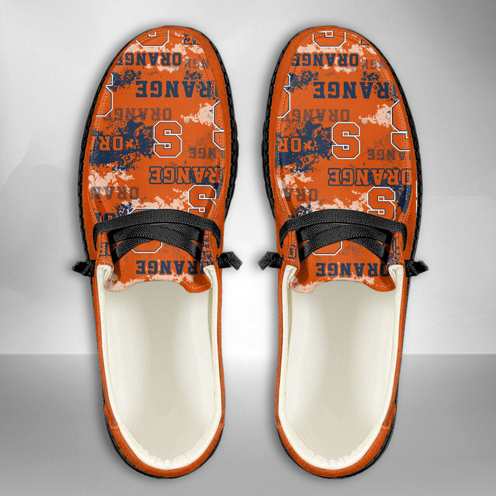NCAA Syracuse Orange Custom Name Hey Dude Shoes 05 M7