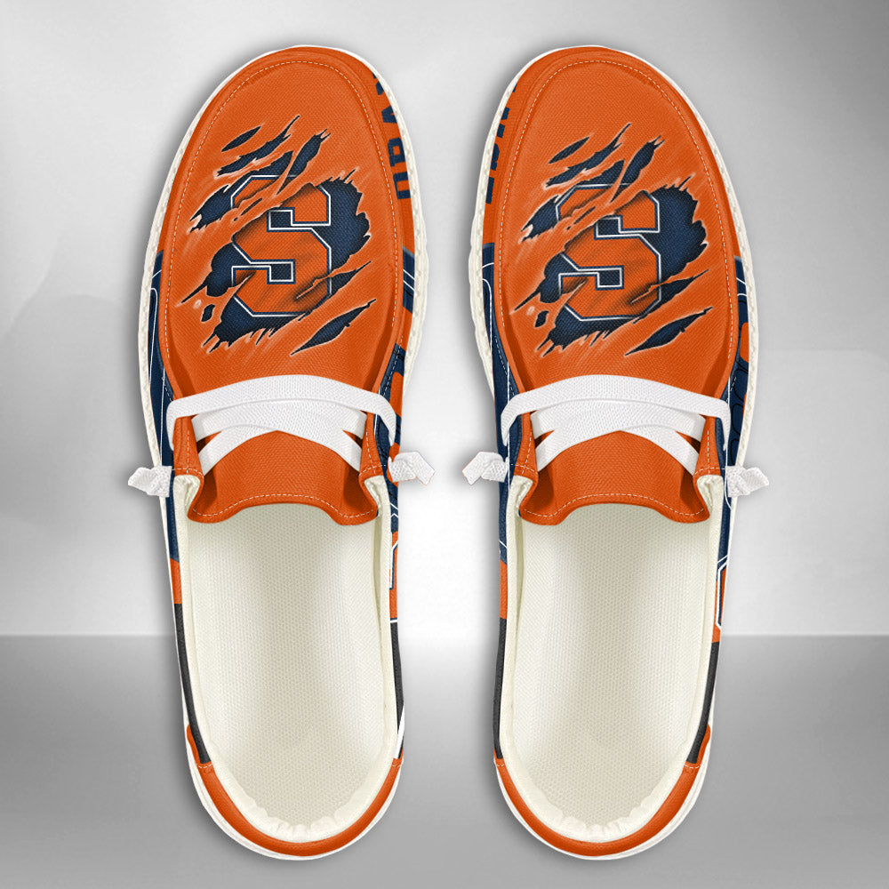 NCAA Syracuse Orange Custom Name Hey Dude Shoes 07 M7