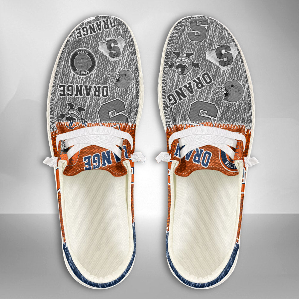 NCAA Syracuse Orange Custom Name Hey Dude Shoes 08 M79
