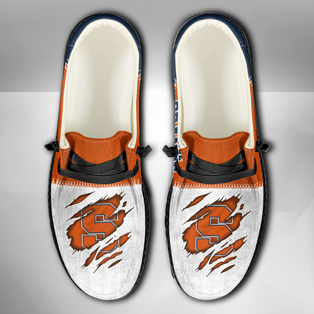 NCAA Syracuse Orange Custom Name Hey Dude Shoes 09 M79