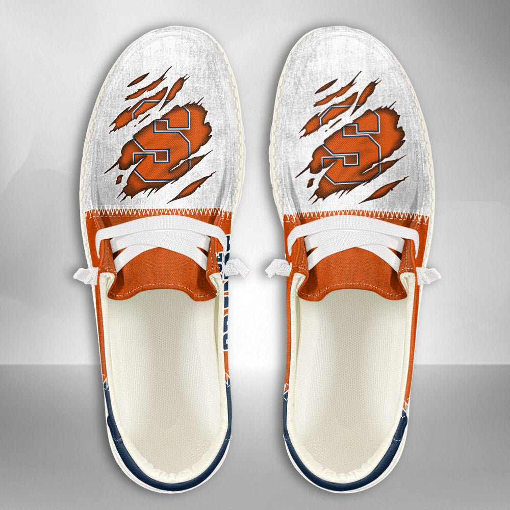 NCAA Syracuse Orange Custom Name Hey Dude Shoes 09 M79