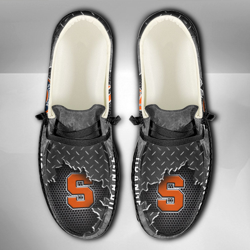 NCAA Syracuse Orange Custom Name Hey Dude Shoes 15 M79