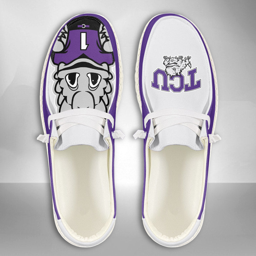 NCAA TCU Horned Frogs - Custom Name Hey Dude Shoes 02