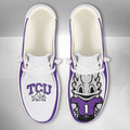 NCAA TCU Horned Frogs - Custom Name Hey Dude Shoes 02