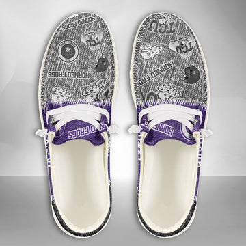 NCAA TCU Horned Frogs Custom Name Hey Dude Shoes 08 M79
