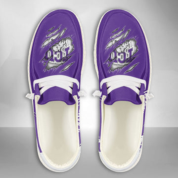 NCAA TCU Horned Frogs Custom Name Hey Dude Shoes 10 M79