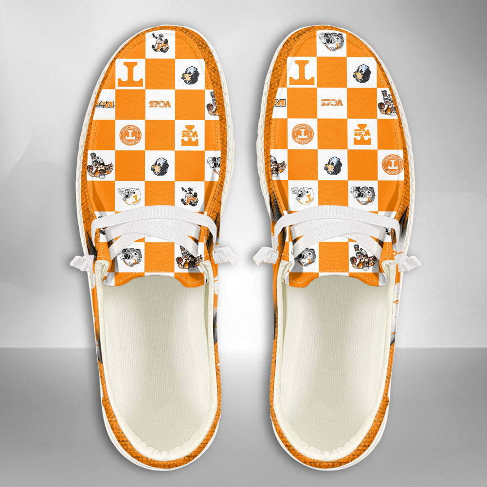 NCAA Tennessee Volunteers Custom Name Hey Dude Shoes 01 CH1