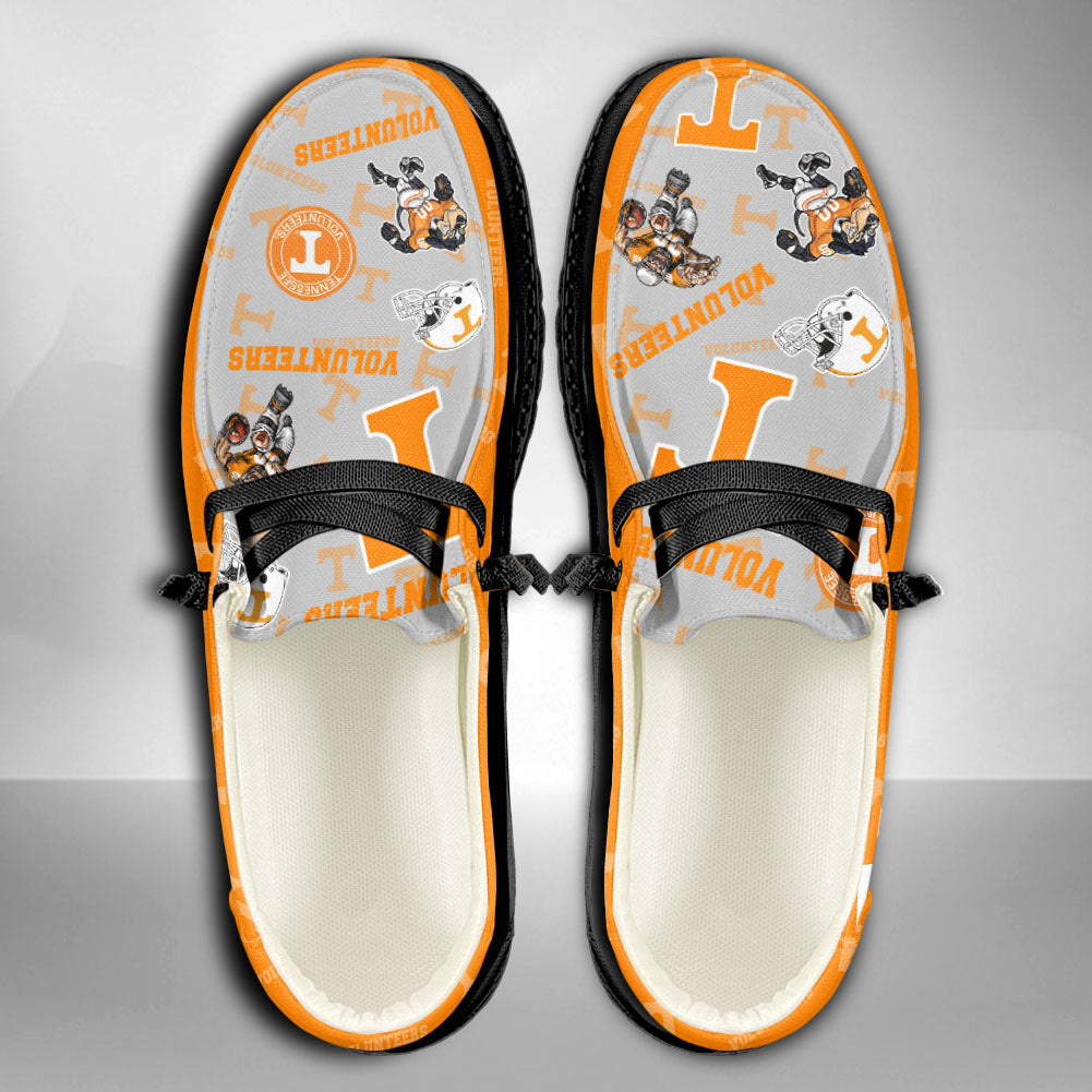 NCAA Tennessee Volunteers Custom Name Hey Dude Shoes 04