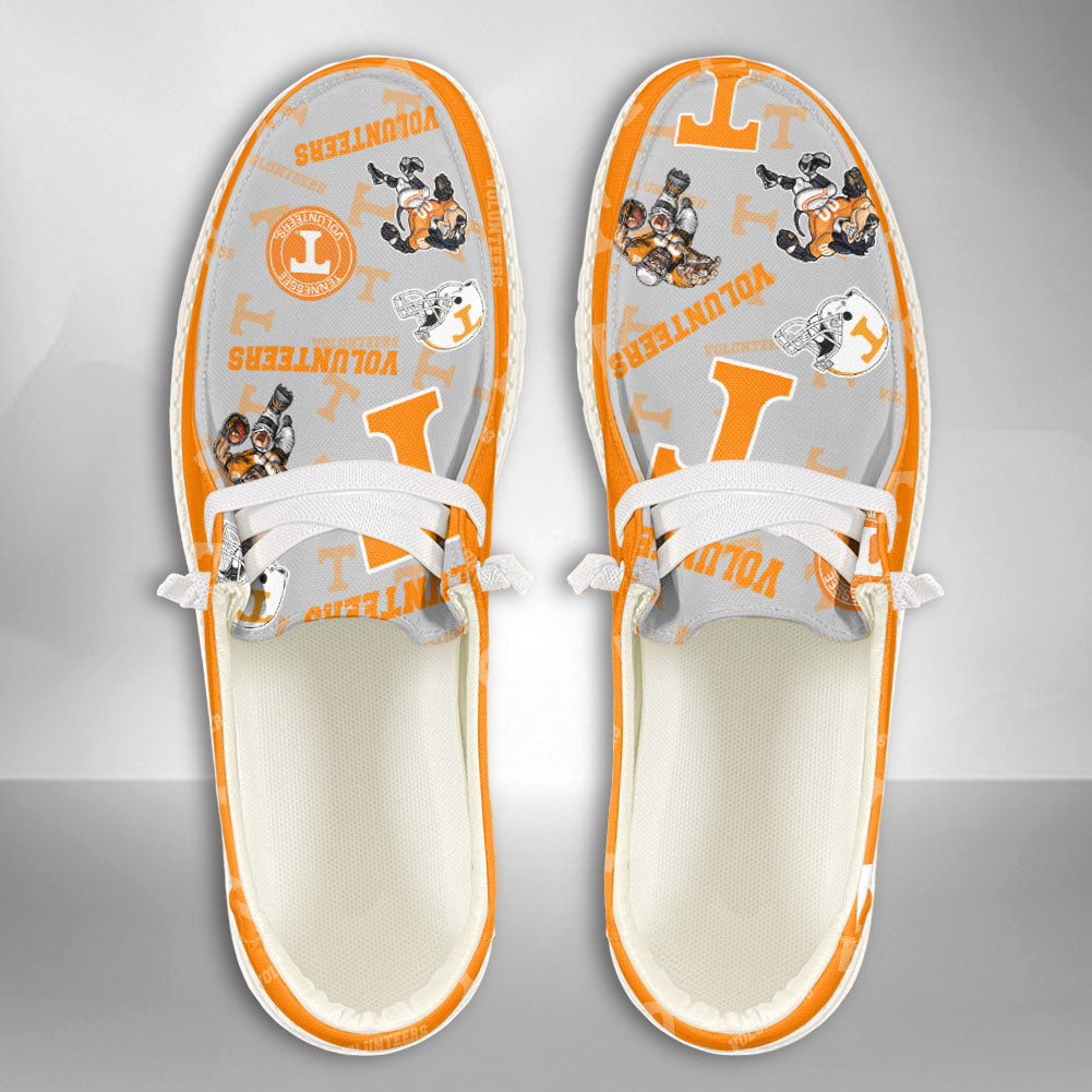 NCAA Tennessee Volunteers Custom Name Hey Dude Shoes 04