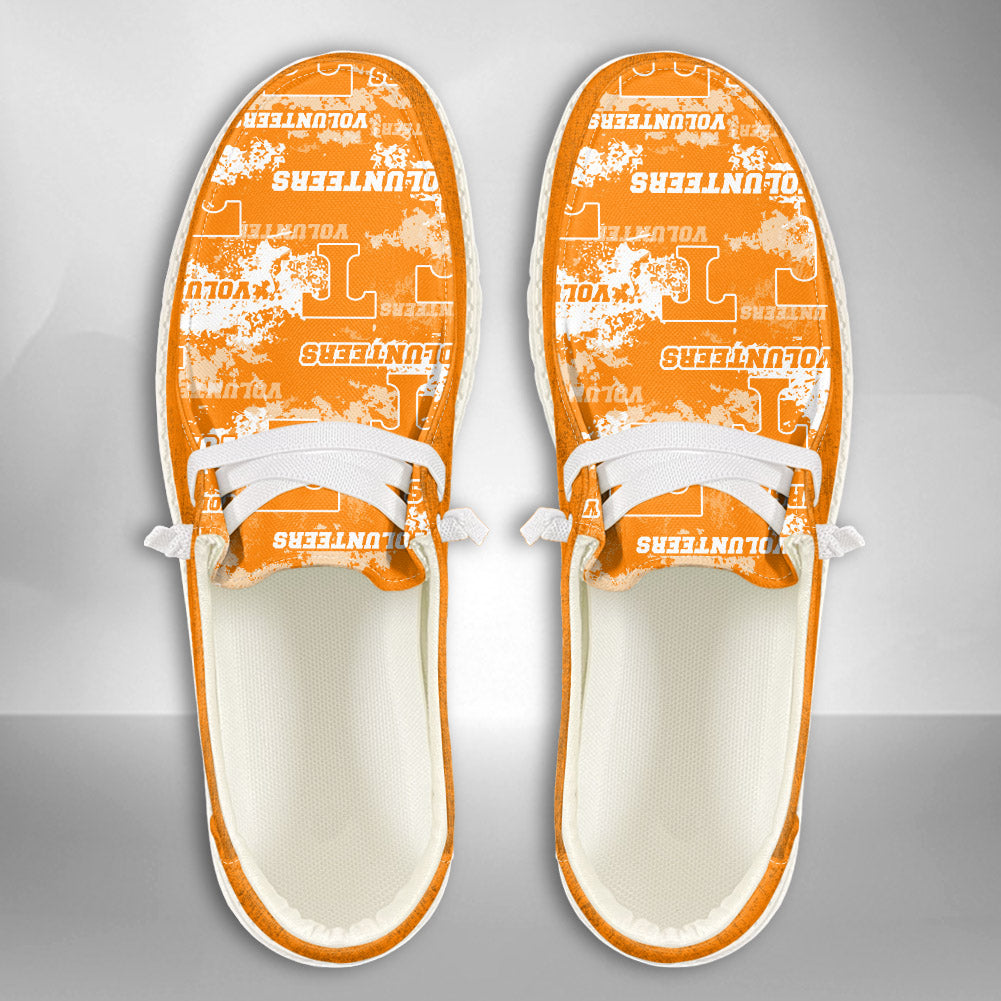 NCAA Tennessee Volunteers Custom Name Hey Dude Shoes 05 M22