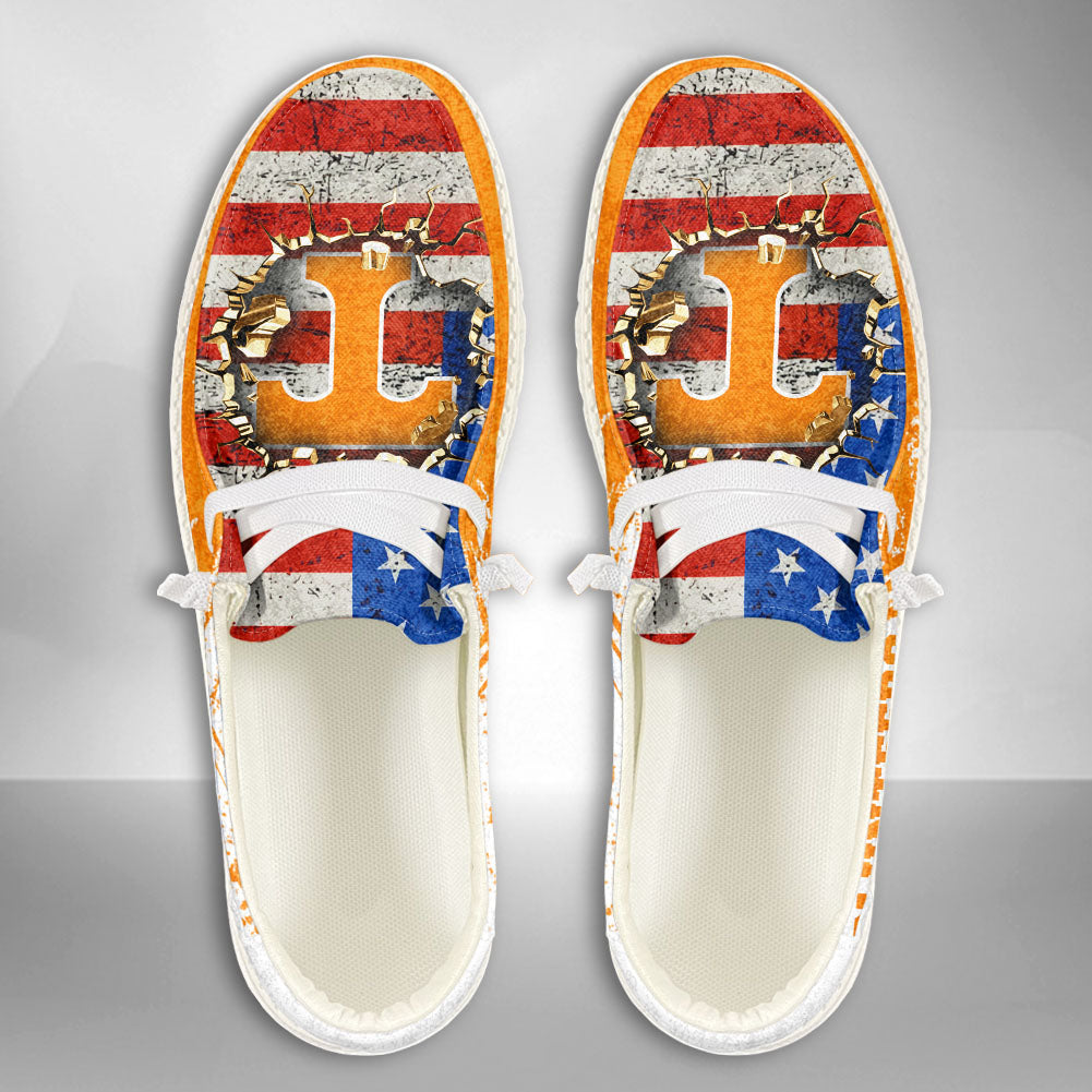 NCAA Tennessee Volunteers Custom Name Hey Dude Shoes 07 M79