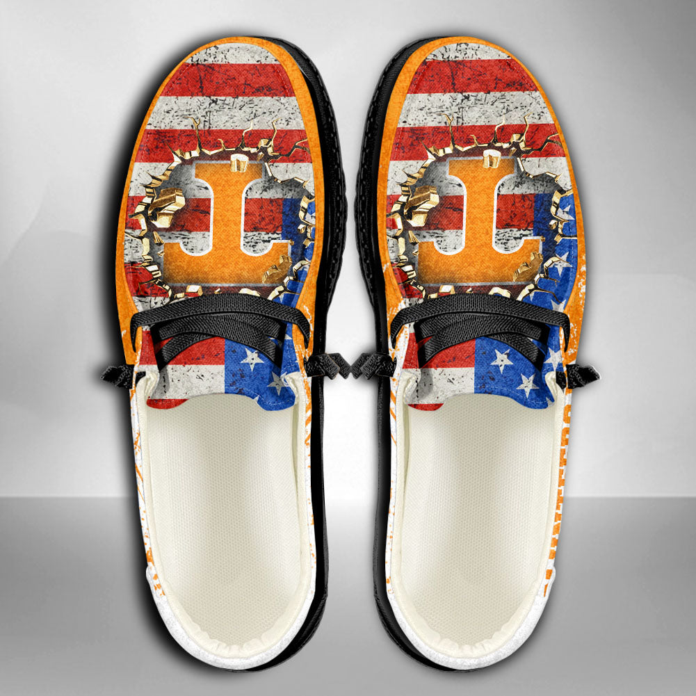 NCAA Tennessee Volunteers Custom Name Hey Dude Shoes 07 M79