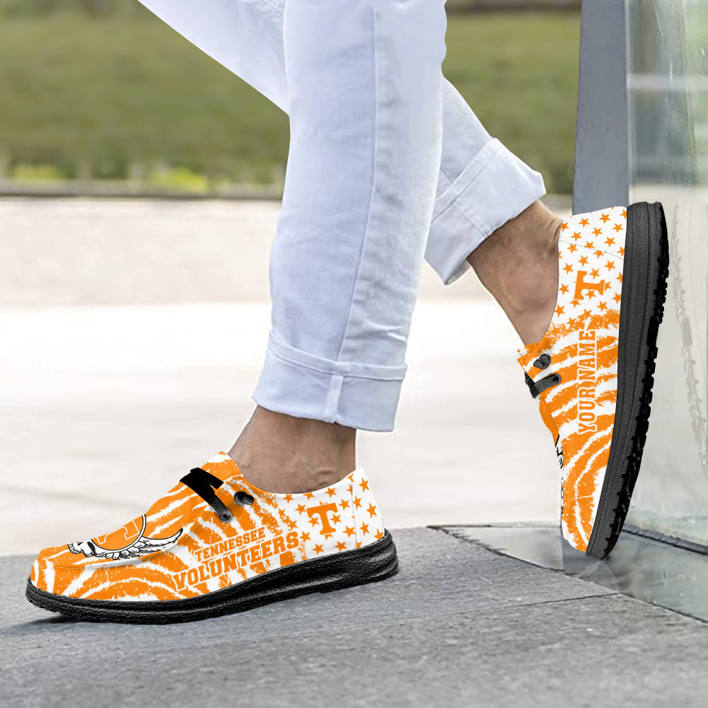 NCAA Tennessee Volunteers Custom Name Hey Dude Shoes 08 M7