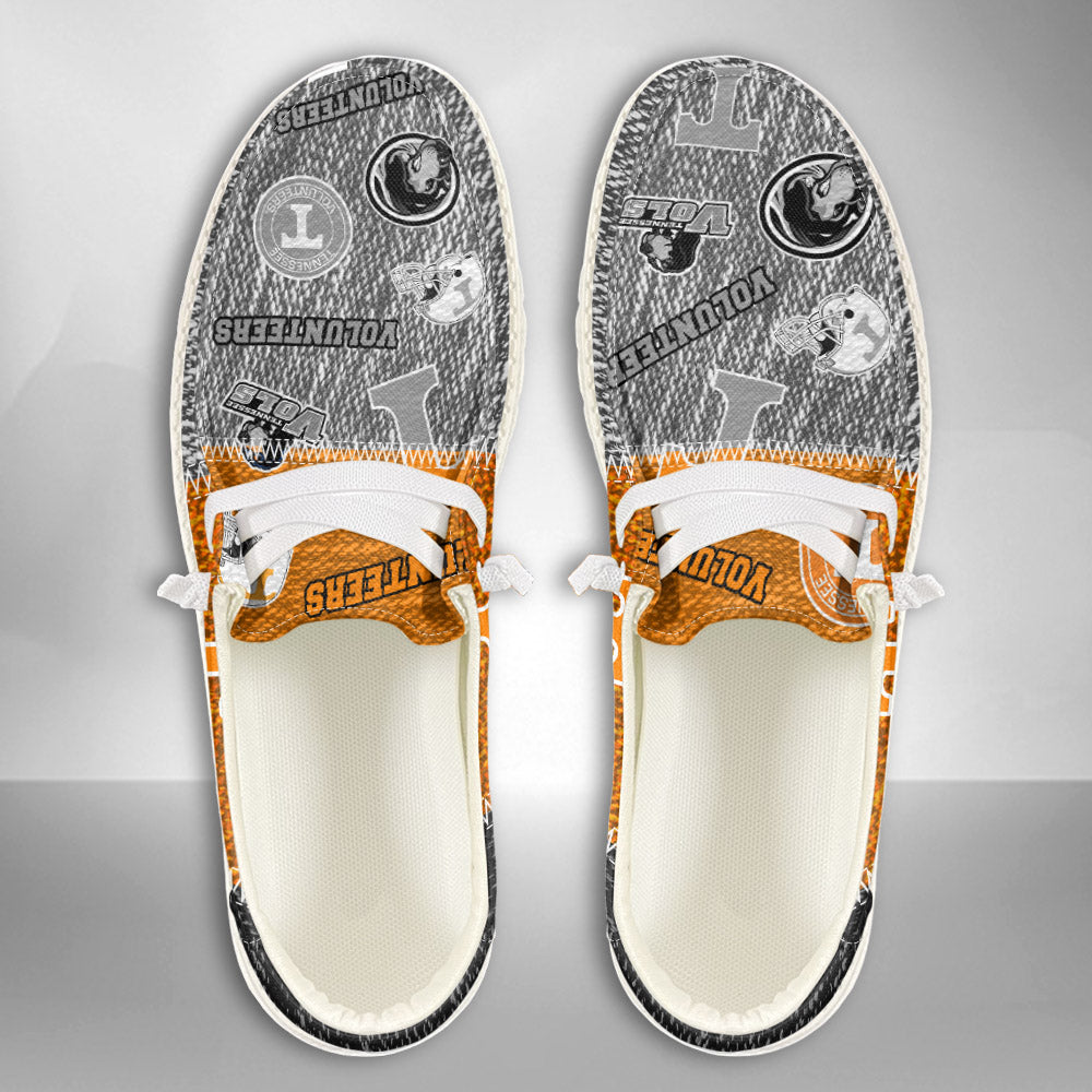 NCAA Tennessee Volunteers Custom Name Hey Dude Shoes 08 M79