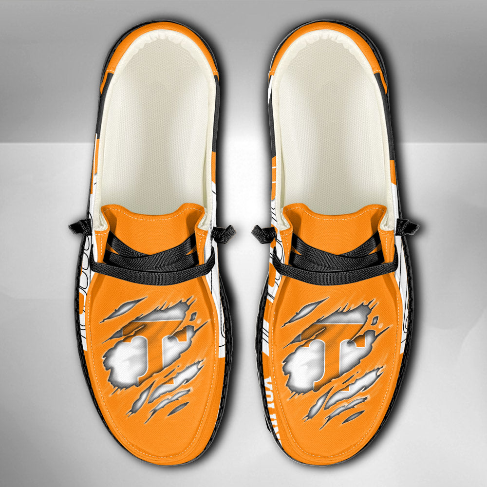 NCAA Tennessee Volunteers Custom Name Hey Dude Shoes 11 M79