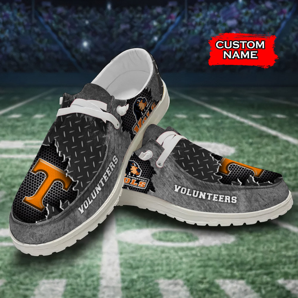NCAA Tennessee Volunteers Custom Name Hey Dude Shoes 15 M79