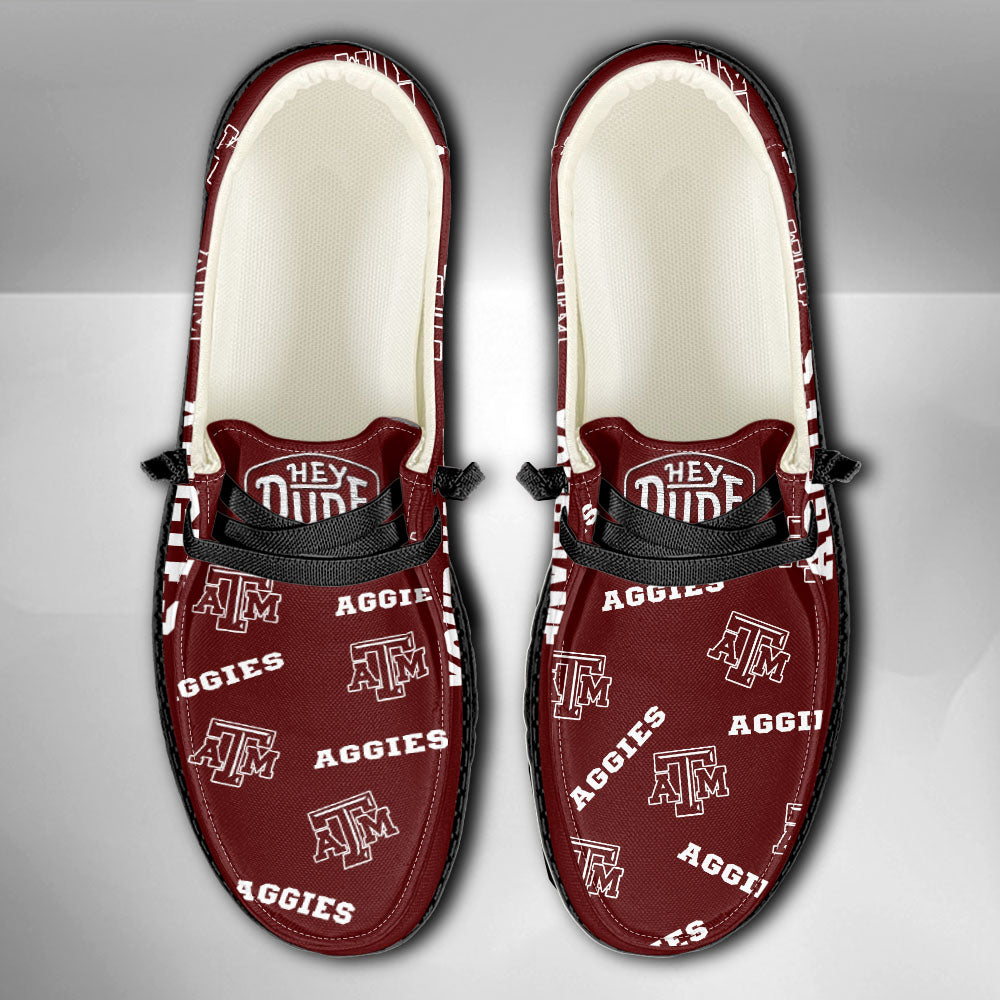 NCAA Texas A&amp;M Aggies - Custom Name Hey Dude Shoes X03