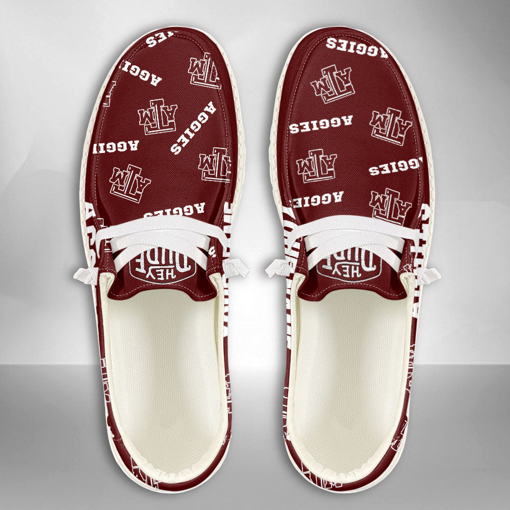 NCAA Texas A&amp;M Aggies - Custom Name Hey Dude Shoes X03