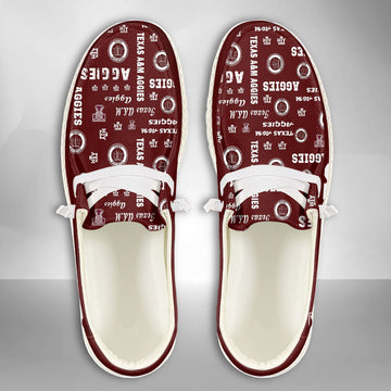 NCAA Texas A&amp;M Aggies Custom Name Hey Dude Shoes 04 M7
