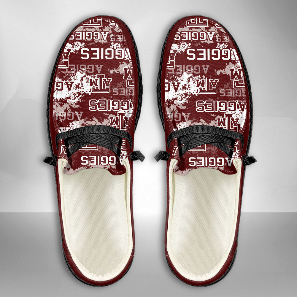 NCAA Texas A&amp;M Aggies Custom Name Hey Dude Shoes 05 M7