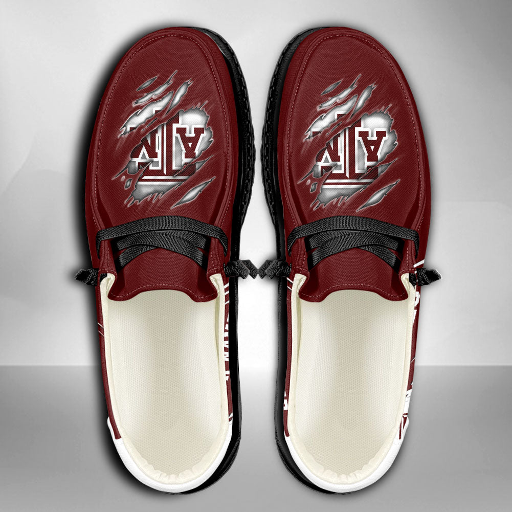 NCAA Texas A&amp;M Aggies Custom Name Hey Dude Shoes 06