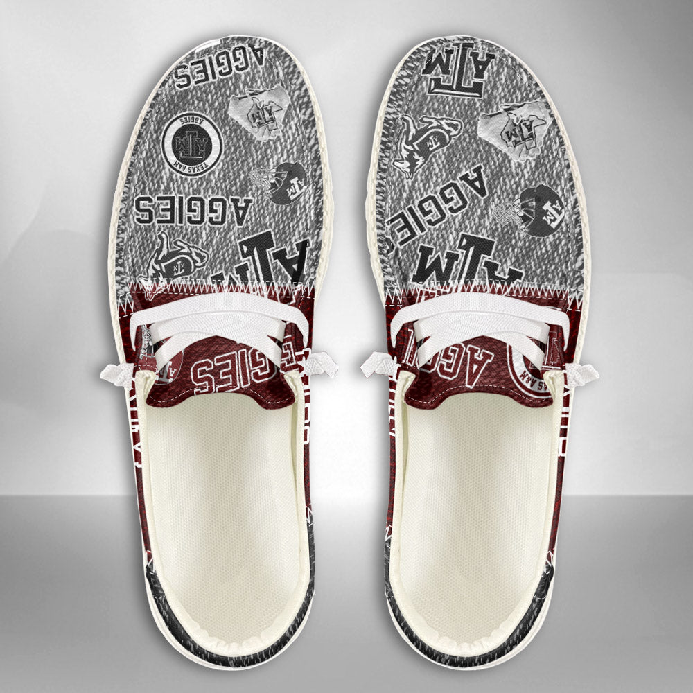 NCAA Texas A&amp;M Aggies Custom Name Hey Dude Shoes 08 M79