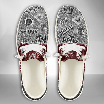 NCAA Texas A&amp;M Aggies Custom Name Hey Dude Shoes 08 M79