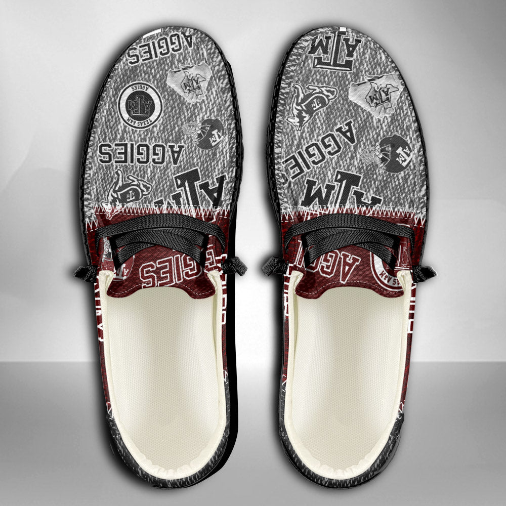 NCAA Texas A&amp;M Aggies Custom Name Hey Dude Shoes 08 M79