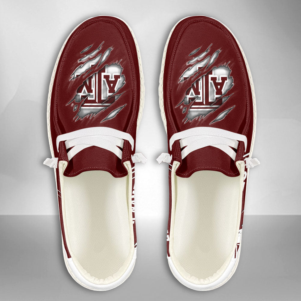 NCAA Texas A&amp;M Aggies Custom Name Hey Dude Shoes 10 M79