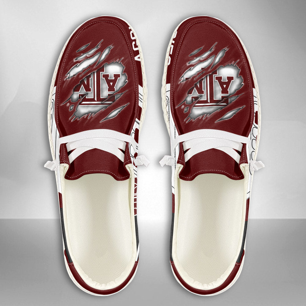 NCAA Texas A&amp;M Aggies Custom Name Hey Dude Shoes 11 M79