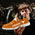 NCAA Texas Longhorns - Custom Name Hey Dude Shoes 02
