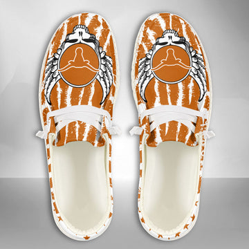 NCAA Texas Longhorns Custom Name Hey Dude Shoes 08 M7