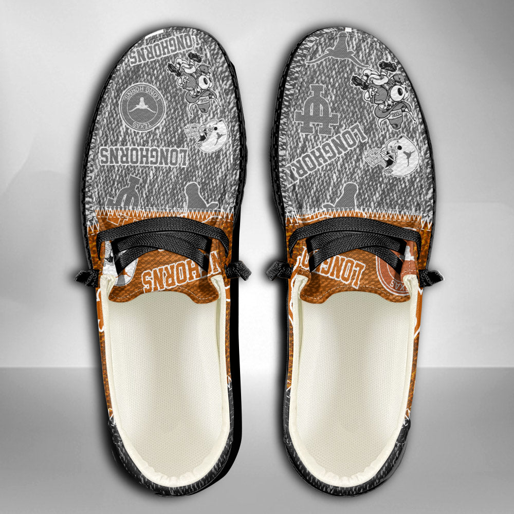 NCAA Texas Longhorns Custom Name Hey Dude Shoes 08 M79