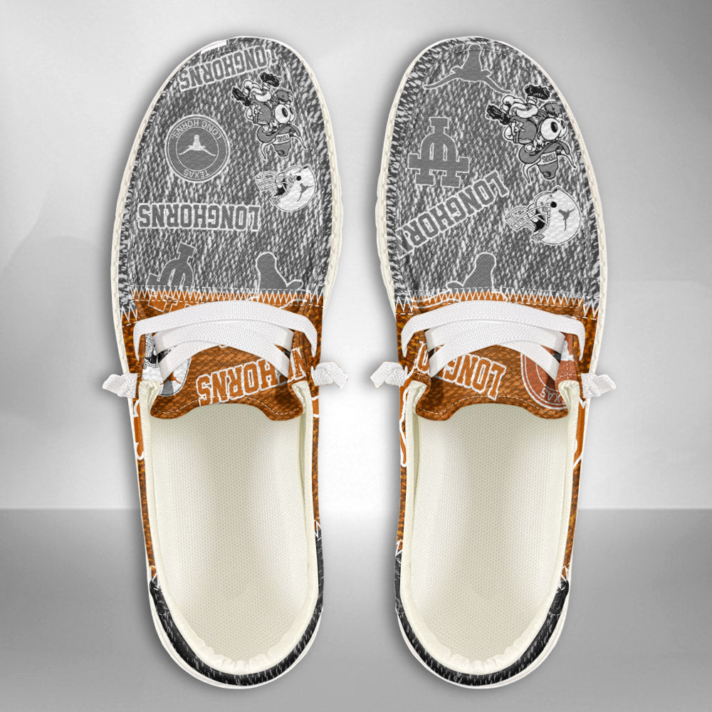 NCAA Texas Longhorns Custom Name Hey Dude Shoes 08 M79