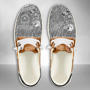 NCAA Texas Longhorns Custom Name Hey Dude Shoes 08 M79