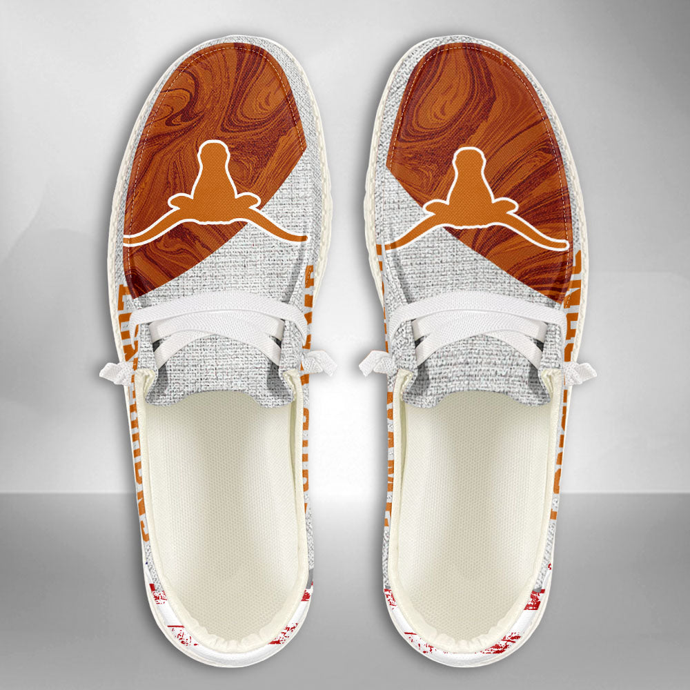 NCAA Texas Longhorns Custom Name Hey Dude Shoes 13 M79