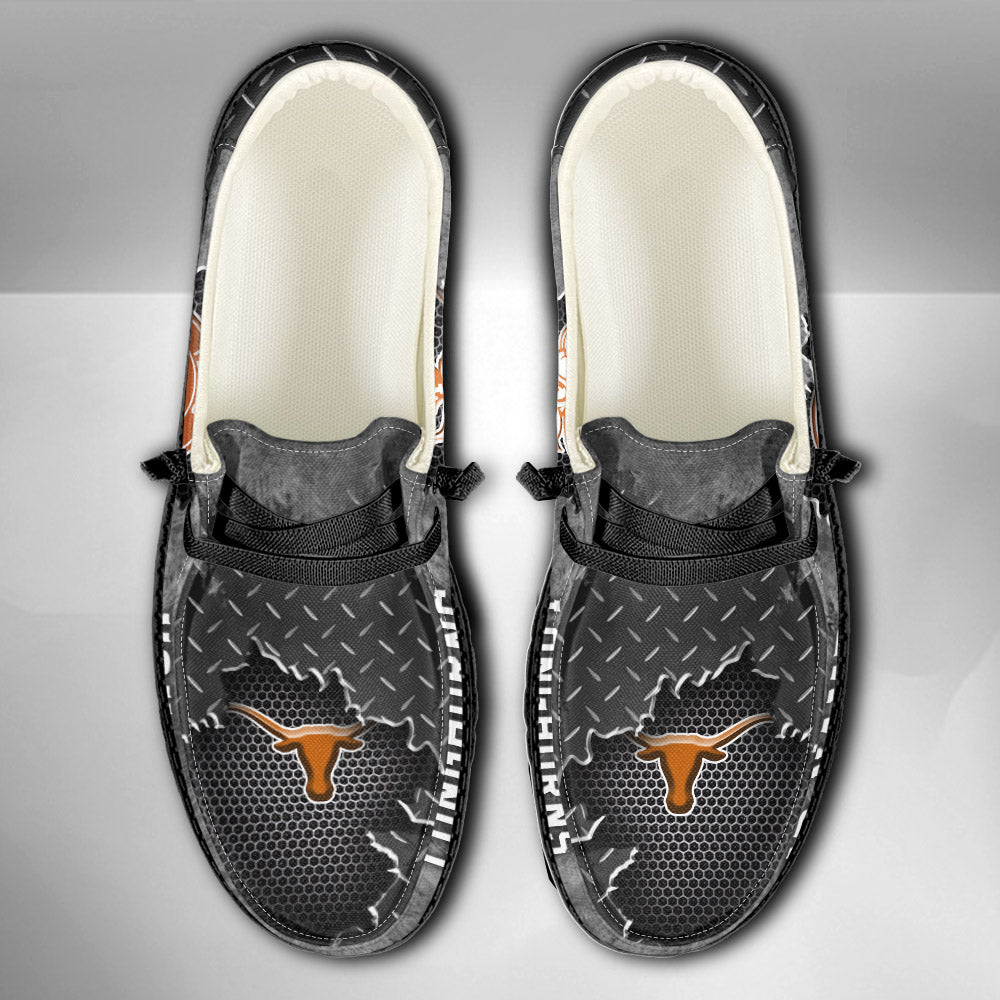 NCAA Texas Longhorns Custom Name Hey Dude Shoes 15 M79