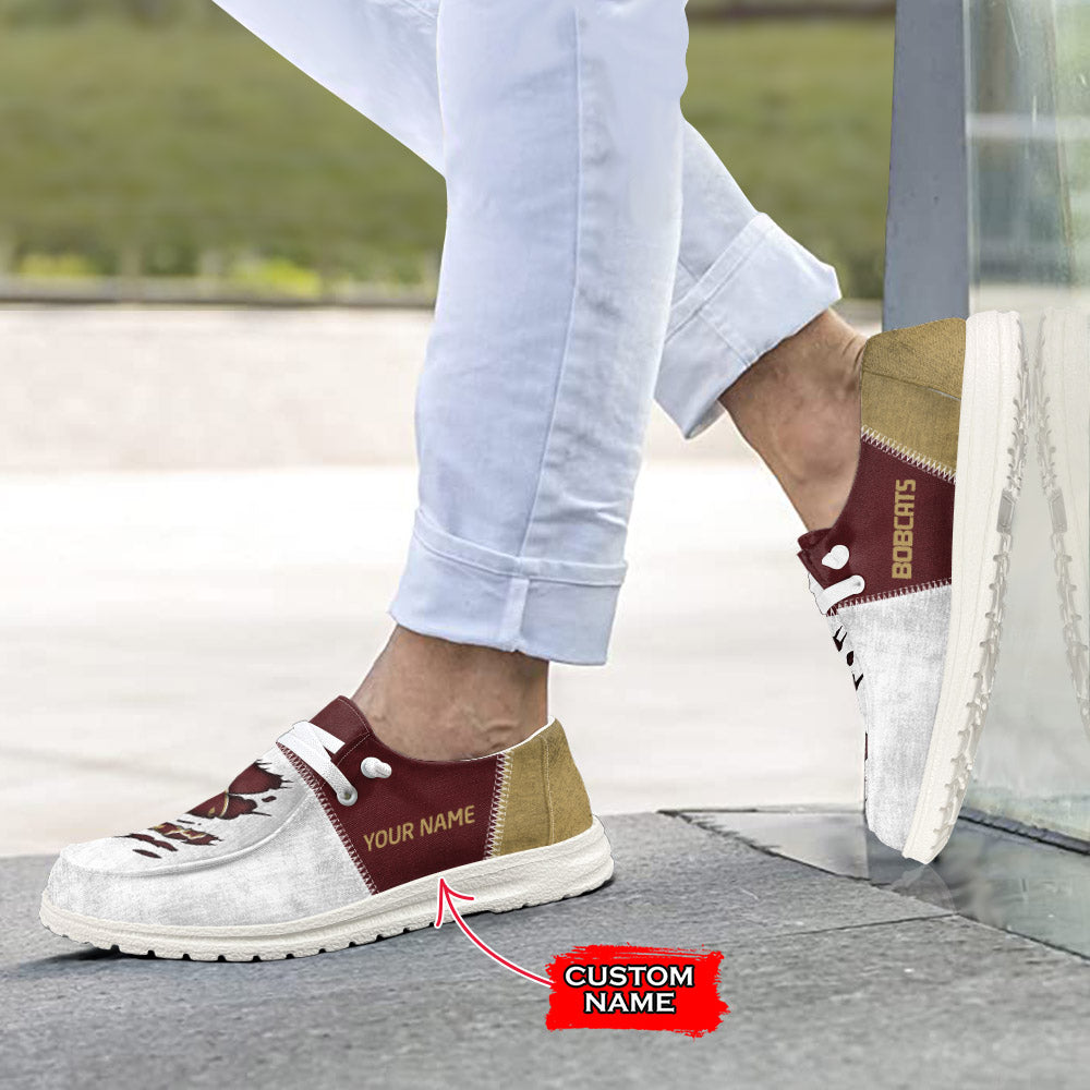 NCAA Texas State Bobcats Custom Name Hey Dude Shoes 09 M79