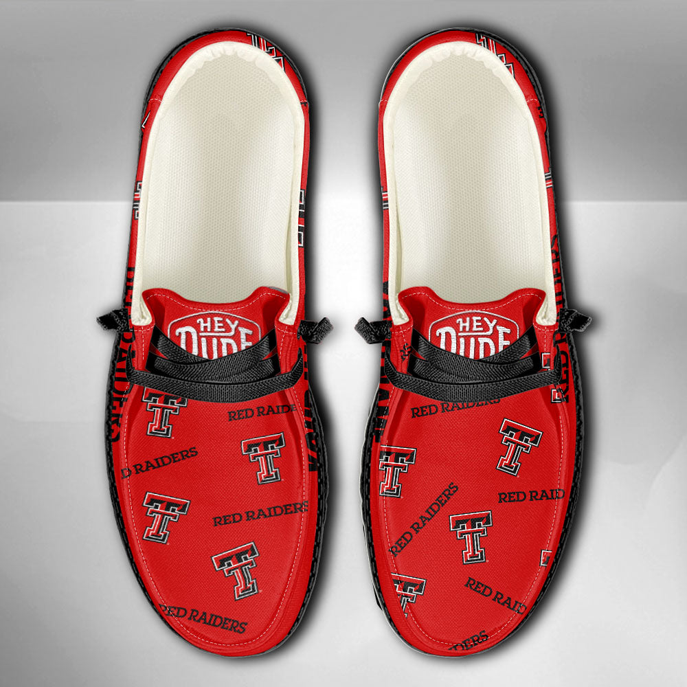NCAA Texas Tech Red Raiders - Custom Name Hey Dude Shoes X03
