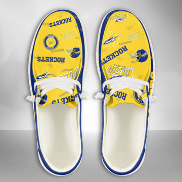 NCAA Toledo Rockets Custom Name Hey Dude Shoes 02 M12