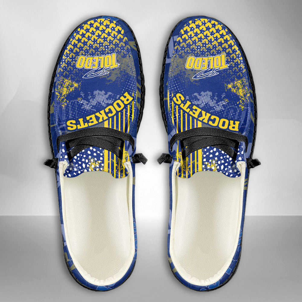 NCAA Toledo Rockets Custom Name Hey Dude Shoes 03 M7