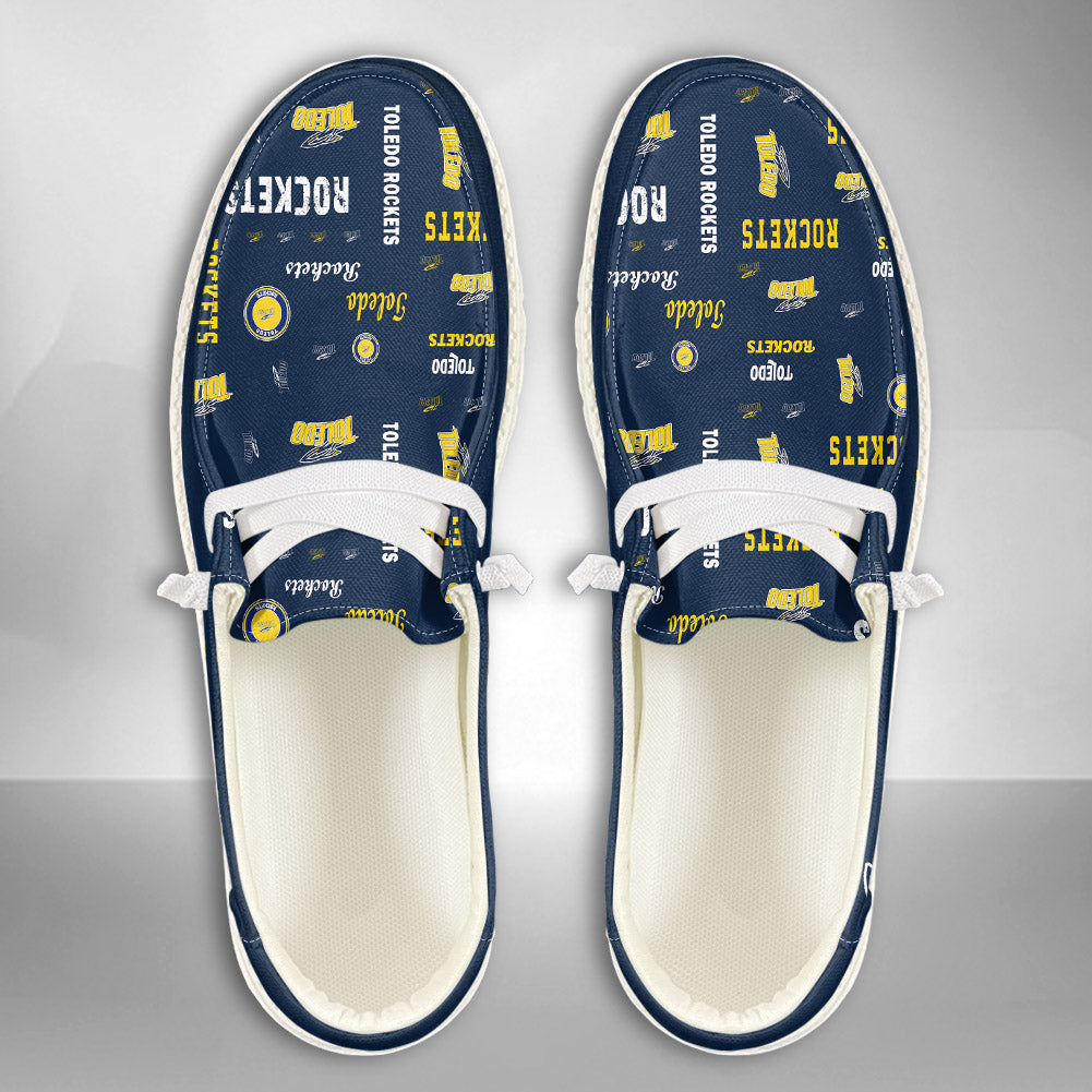 NCAA Toledo Rockets Custom Name Hey Dude Shoes 04 M12