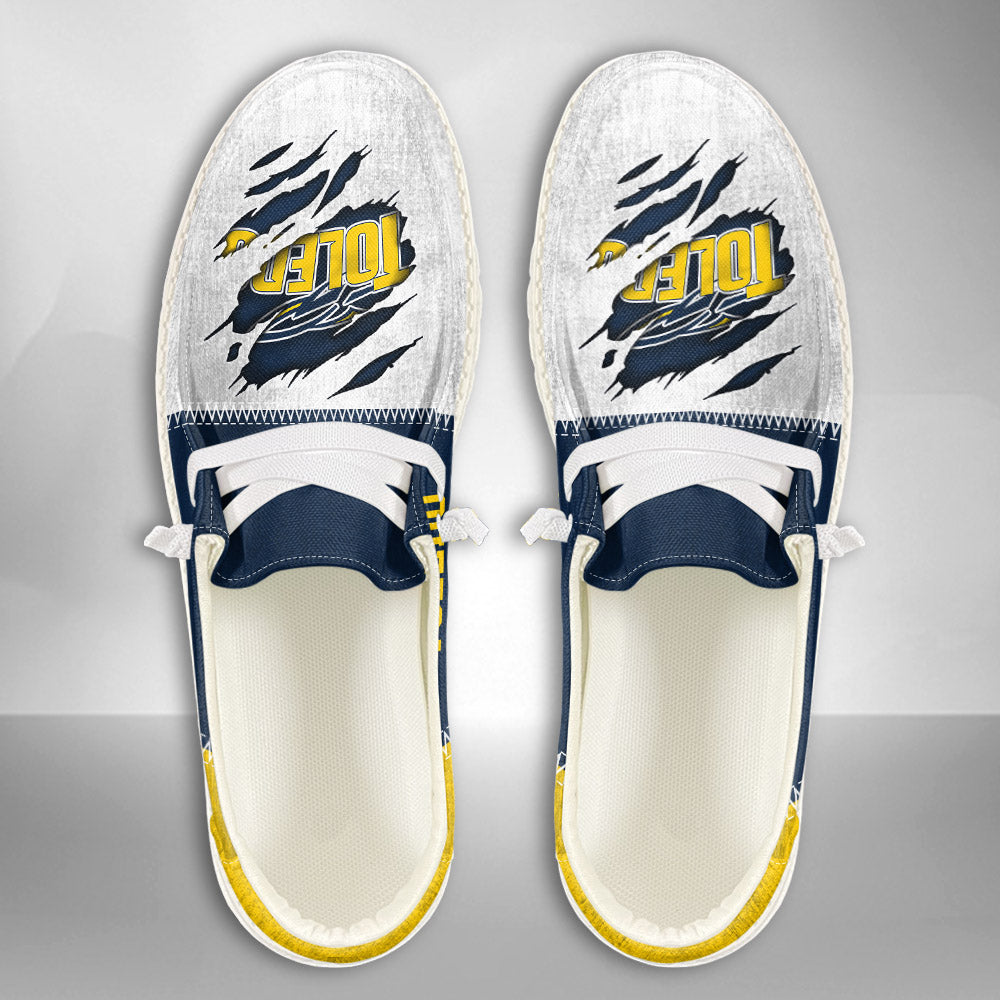 NCAA Toledo Rockets Custom Name Hey Dude Shoes 09 M79