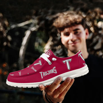 NCAA Troy Trojans - Custom Name Hey Dude Shoes X03