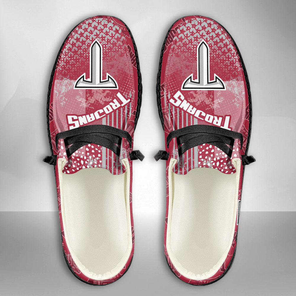 NCAA Troy Trojans Custom Name Hey Dude Shoes 03 M7