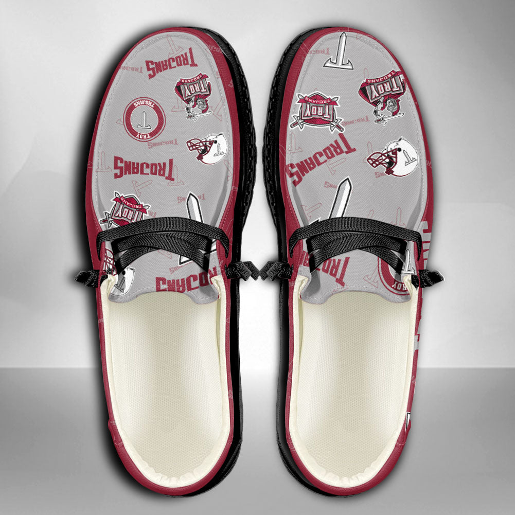 NCAA Troy Trojans Custom Name Hey Dude Shoes 04 M79